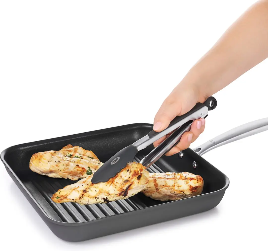 OXO Serveertang Siliconen 30cm - Grijs