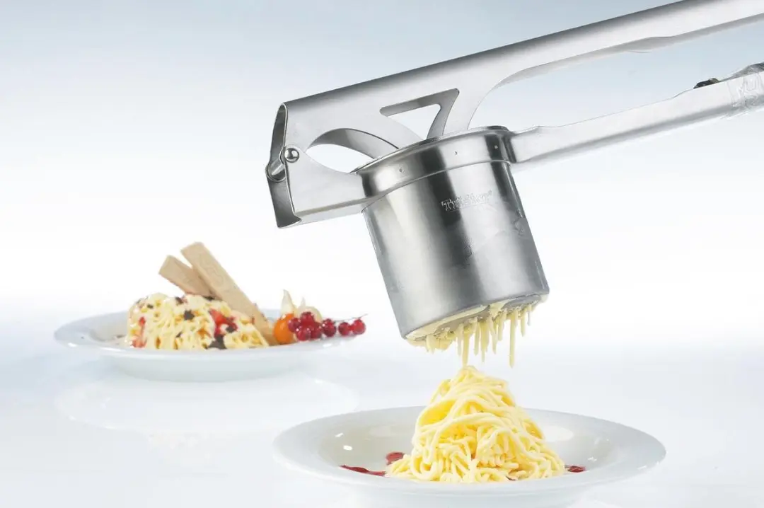 GEFU Tri Star Aardappel- en Spätzlepers - 3 Verwisselbare Schijven RVS