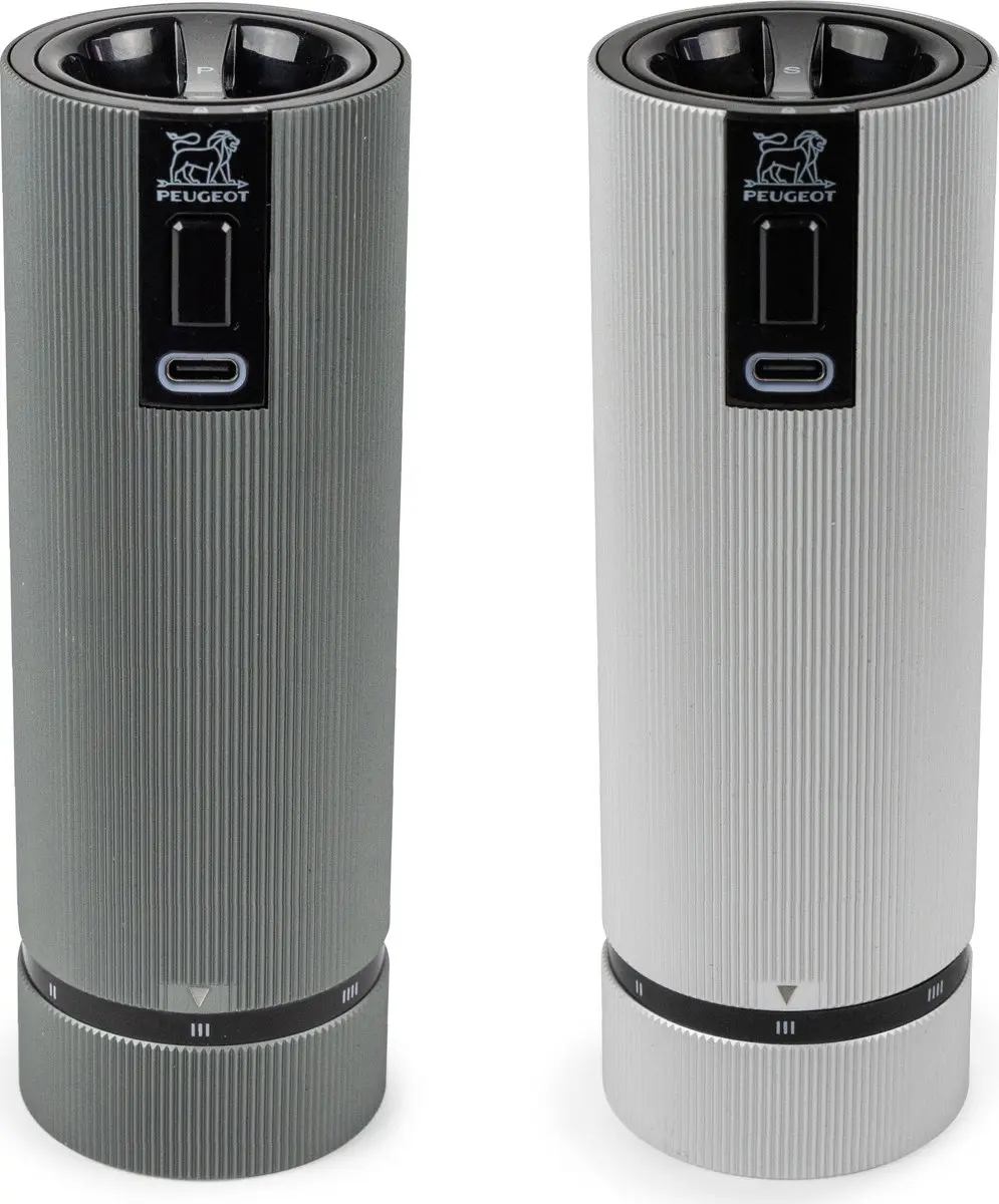 Peugeot Line Peper- en Zoutmolen 15cm - Aluminium - Zirlion maalwerk - 2 Stuks