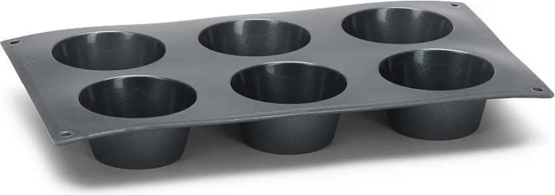 Patisse Muffinvorm Starflex 6-delig - Zwart