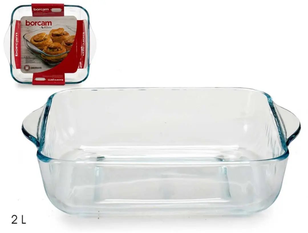 Pasabahce Vierkante Ovenschaal Glas 2L