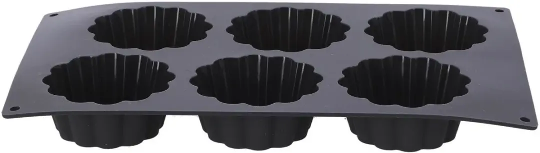 Patisse Mini Taartvorm 6-vaks - Zwart