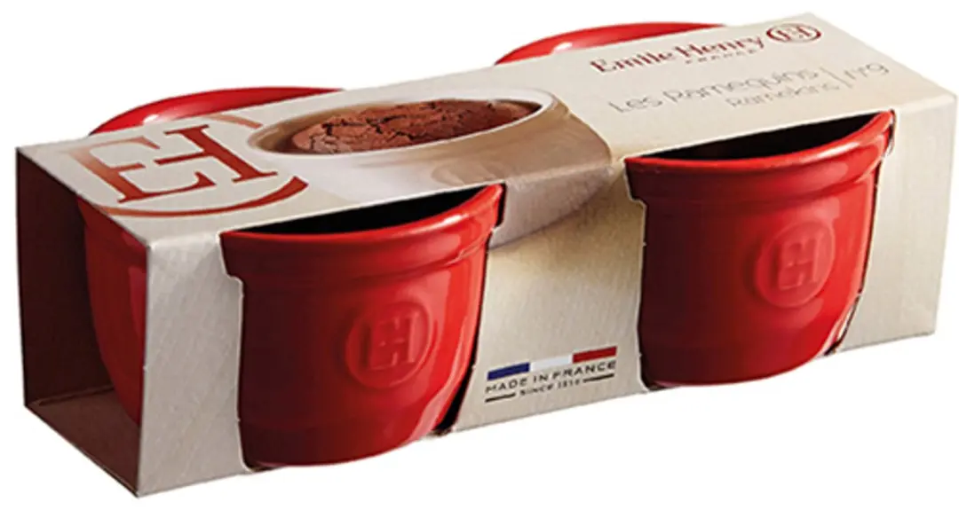 Emile Henry Pasteibakje N.9 Set - 2 Stuks Rood