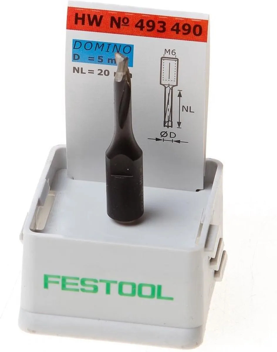 Festool DOMINO D 5-NL 20 HW-DF 500 Freesgereedschap