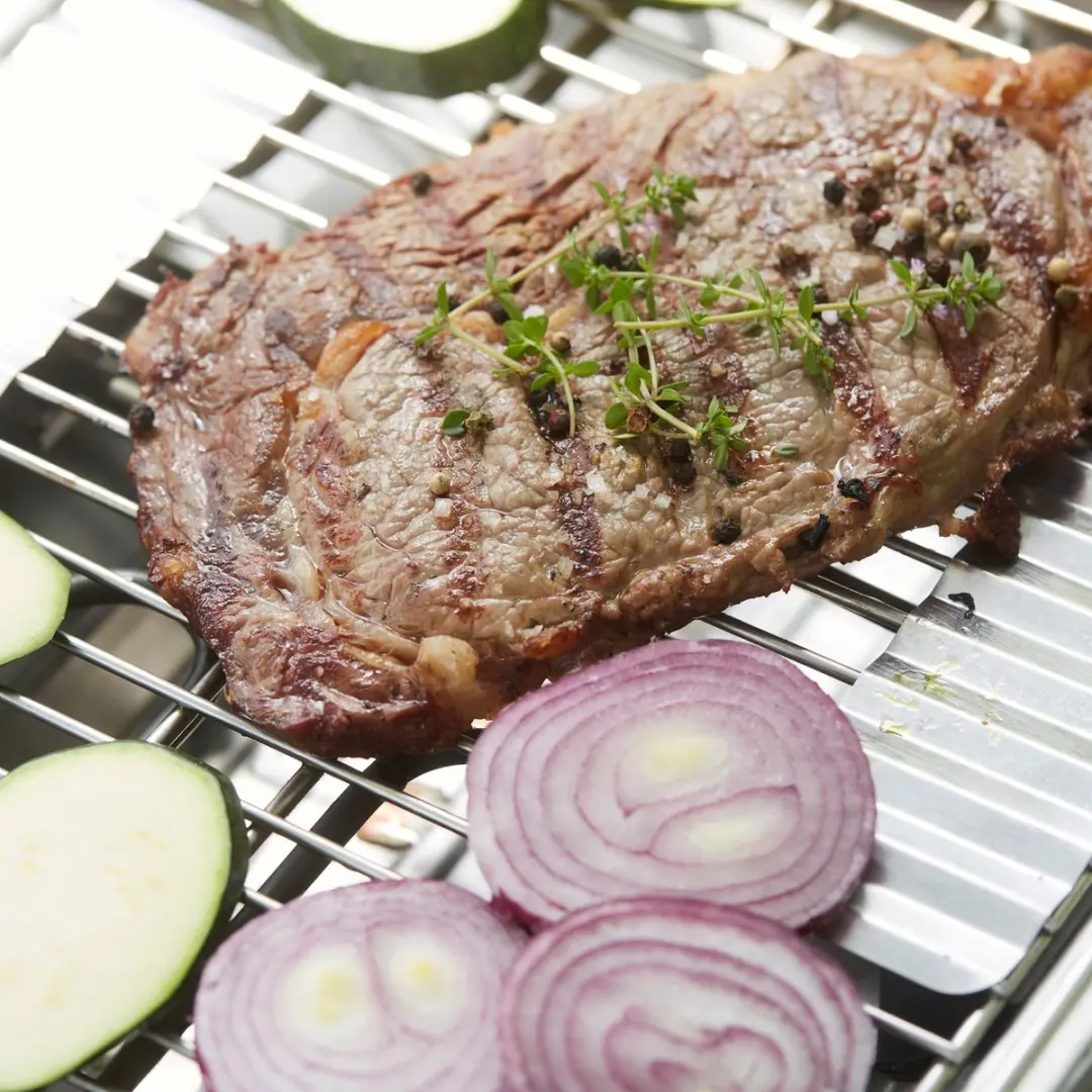 Barbecook E-Carlo Elektrische Tafel BBQ - 4 Burgers - Midnight Grey