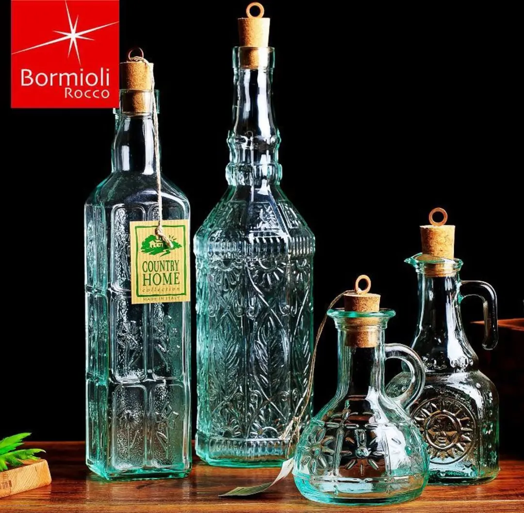 Bormioli Rocco Olie & Azijnfles 500ml - Groen Transparant