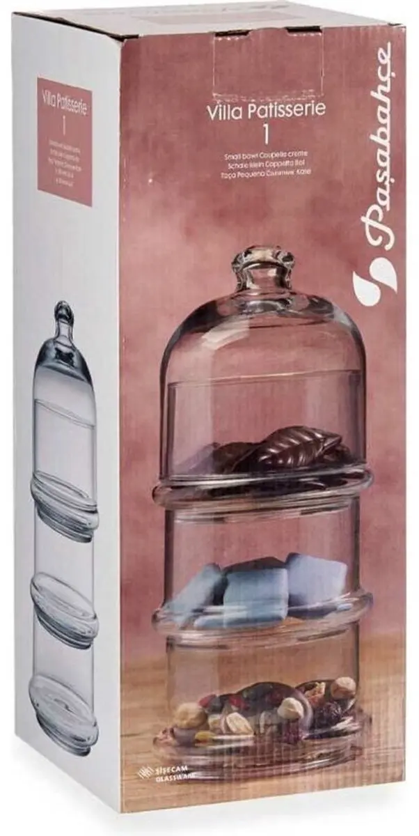 Pasabahce Villa Patisserie Glazen Voorraadpot 3-delig - 11cm