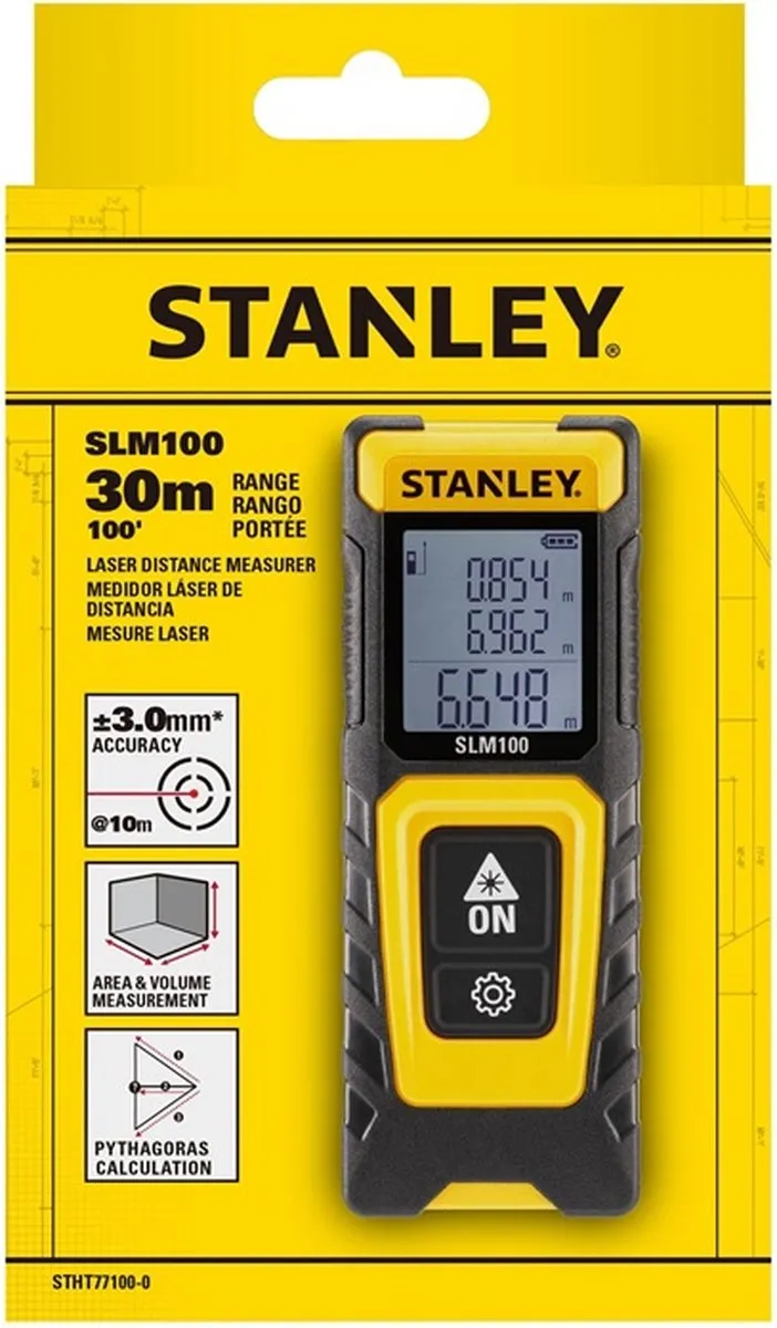 Stanley SLM100 Laserafstandsmeter 30m - STHT77100-0