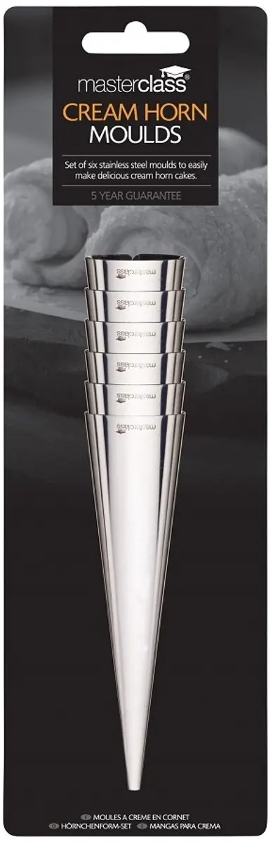 Masterclass Hoornmallen Set - 6 Stuks Ø3.5cm - Zilver - afbeelding 3 van 5