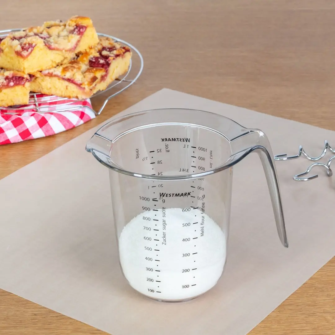 Westmark Bakset 3-delig - 2,5L/1L/1L - Wit/Rood/Heldere kunststof