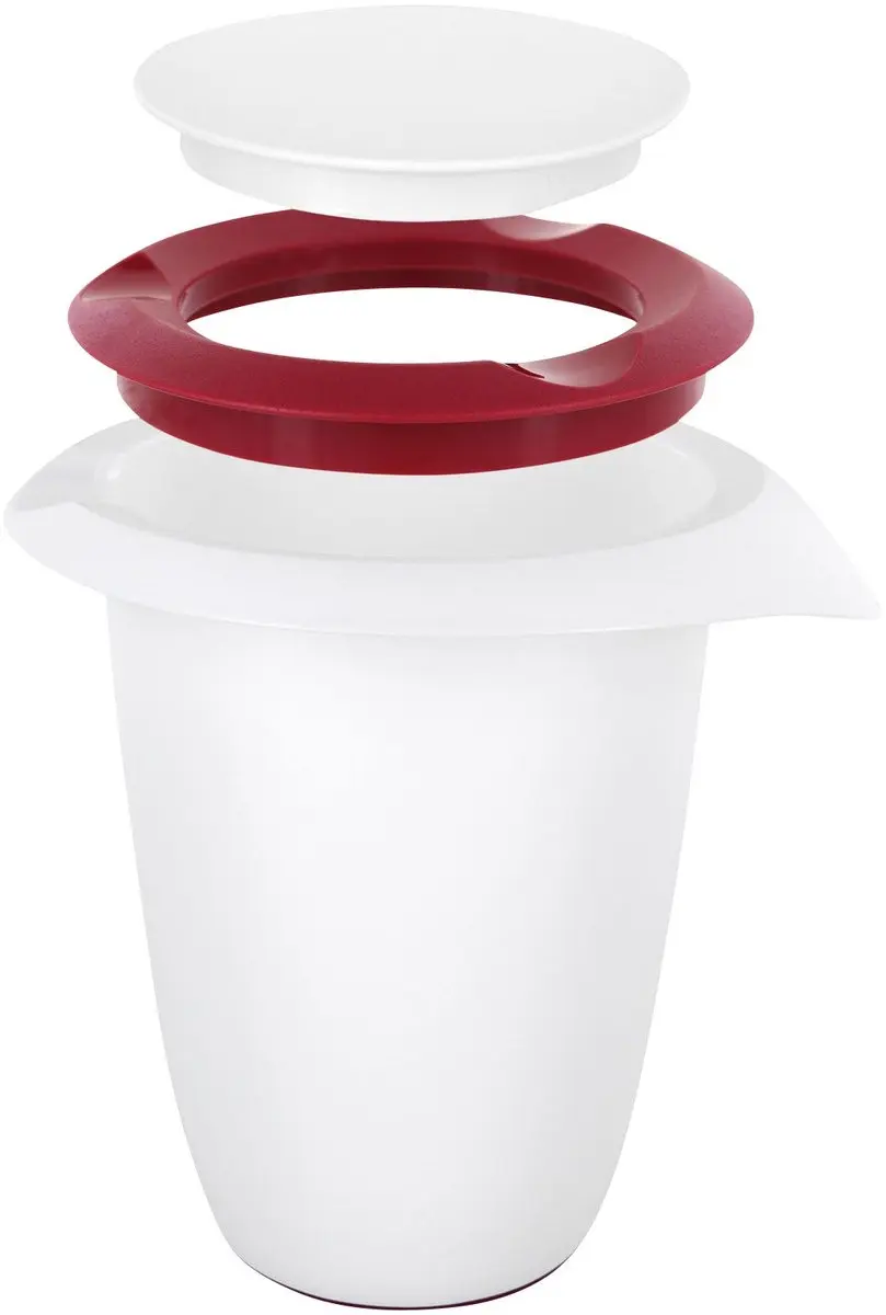 Westmark Bakset 3-delig - 2,5L/1L/1L - Wit/Rood/Heldere kunststof - afbeelding 6 van 6