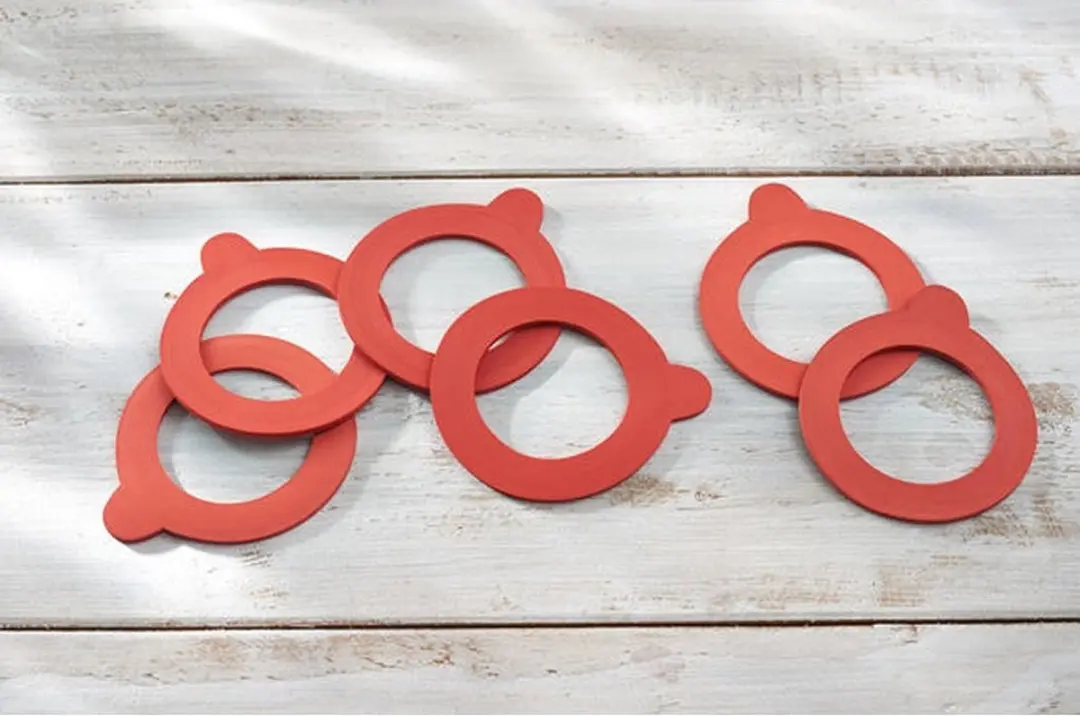 Leifheit 3215 Rubberen Weckringen 52x80mm - 6 Stuks - Rood
