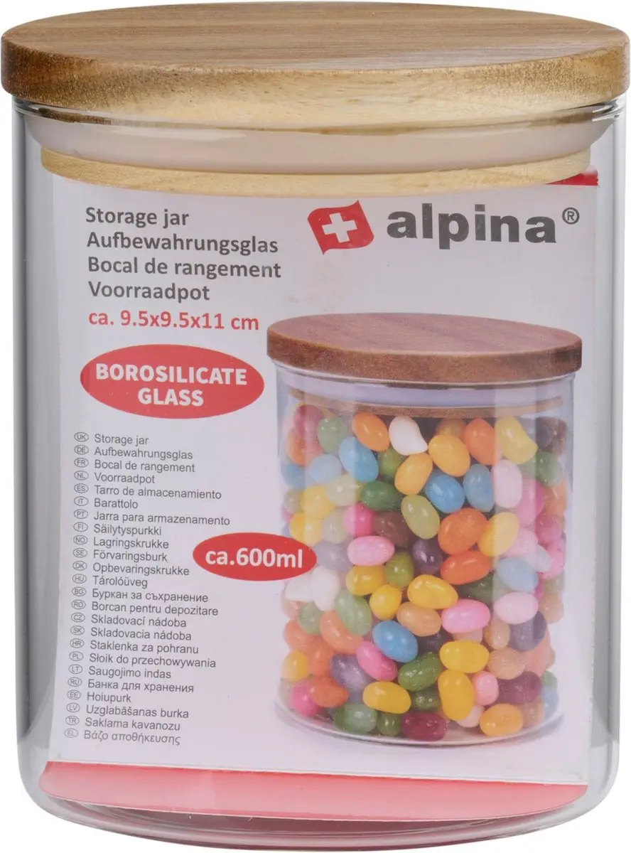 Alpina Foodking Voorraadpot 1800ml - 3 Stuks