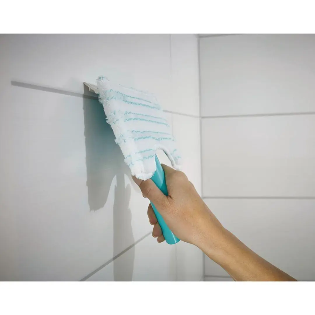 Leifheit Flexipad Bad- en Tegelwisser 20cm - Click System - Wit/Turquoise