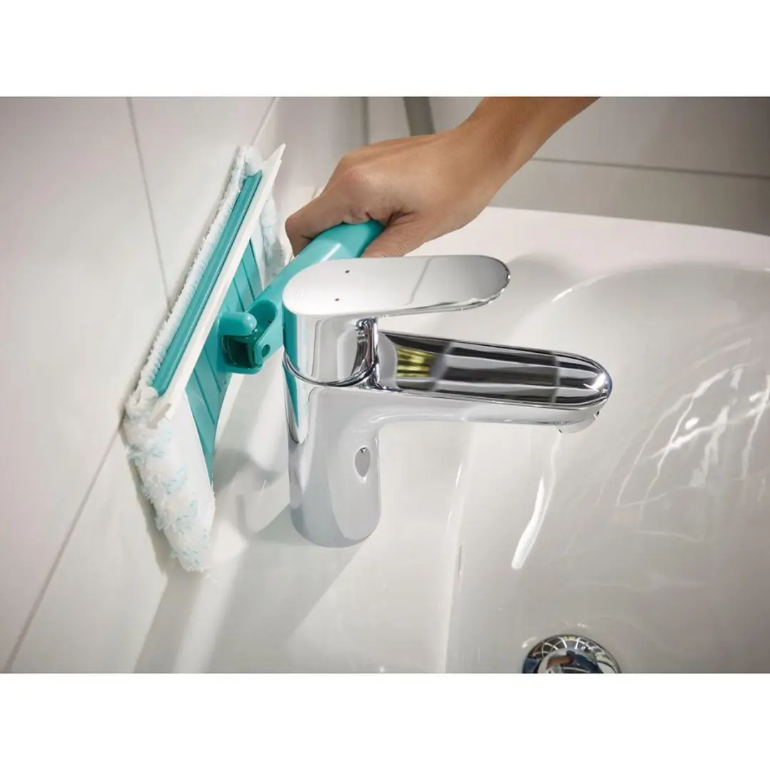 Leifheit Flexipad Bad- en Tegelwisser 20cm - Click System - Wit/Turquoise