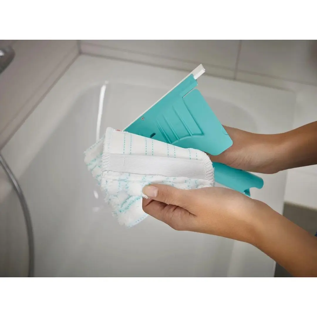 Leifheit Flexipad Bad- en Tegelwisser 20cm - Click System - Wit/Turquoise