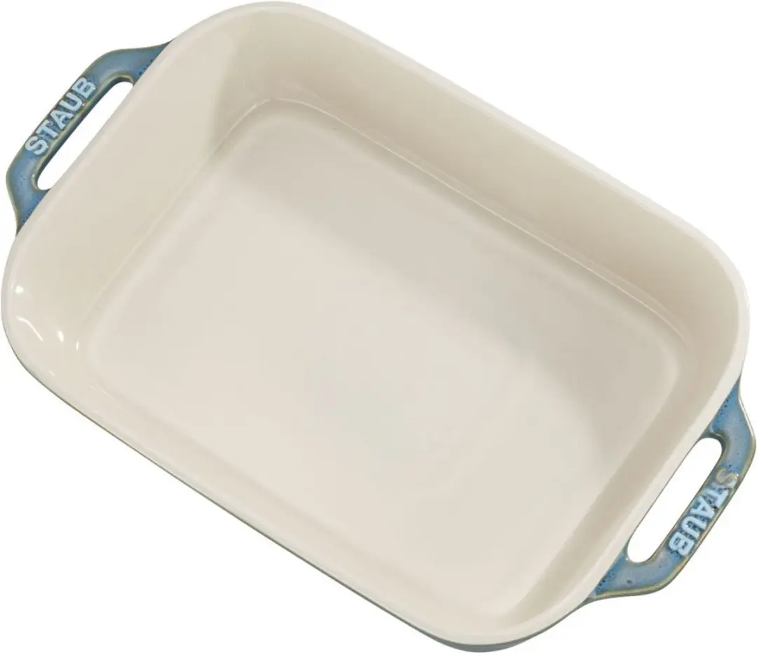 Staub Ceramic Gratineerschaal Set 20x27/20x16 - Turquoise