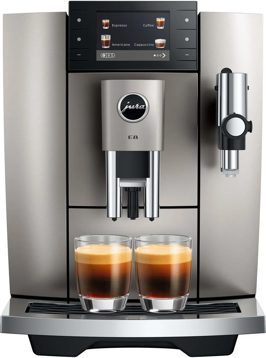 JURA - E8 Midnight Silver (ED) - Volautomatische espressomachine