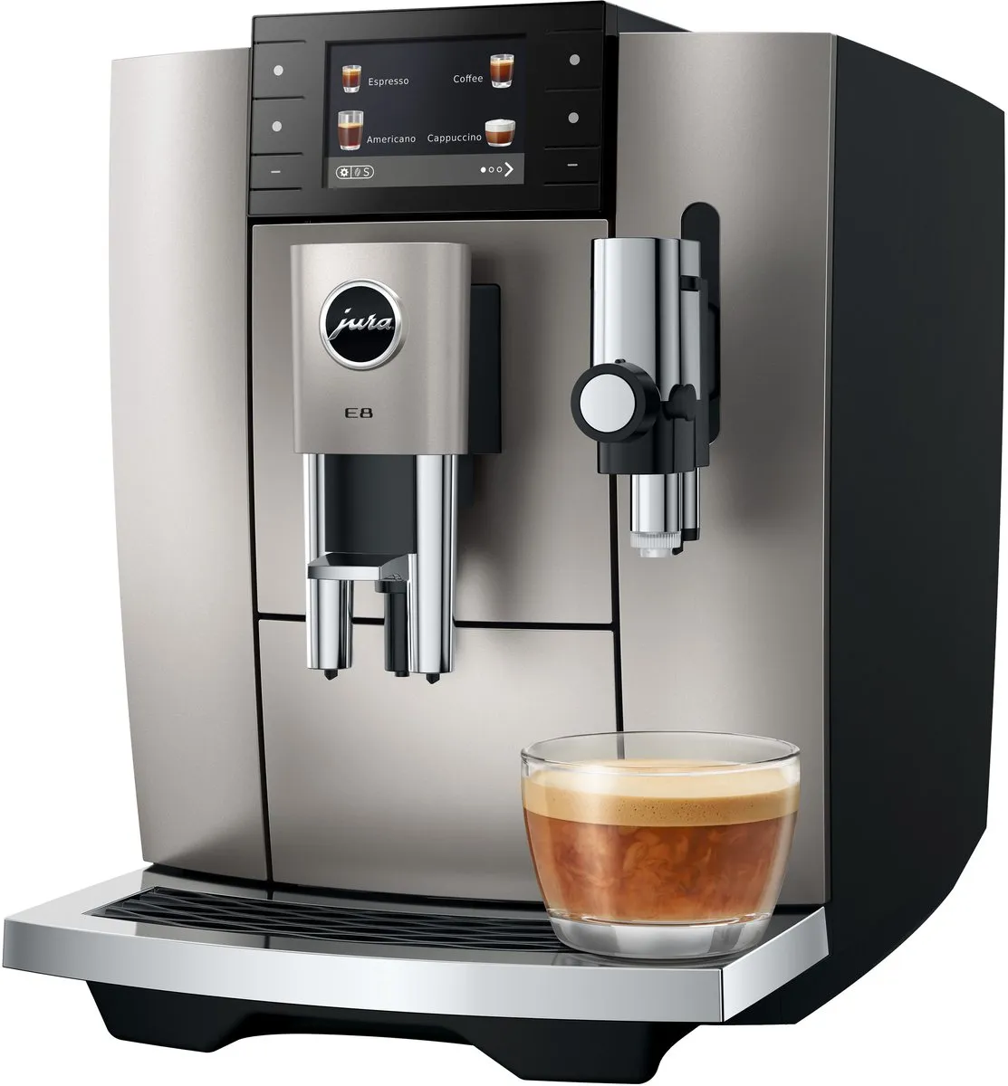 JURA - E8 Midnight Silver (ED) - Volautomatische espressomachine