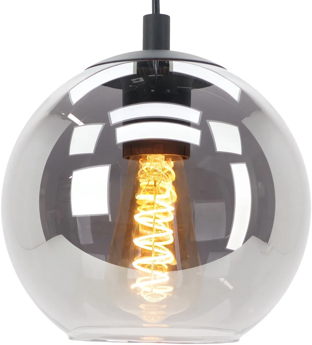 Eglo Ariscani Hanglamp E27 - 3 Lichthoorns - Ø20cm - Zwart