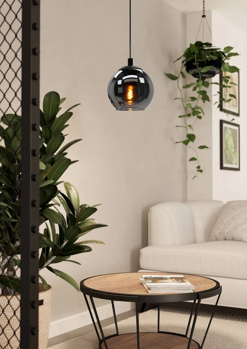 Eglo Ariscani Hanglamp E27 - 3 Lichthoorns - Ø20cm - Zwart