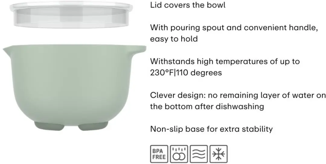 Mepal Chef it Beslagkom 1.5L - Chalk