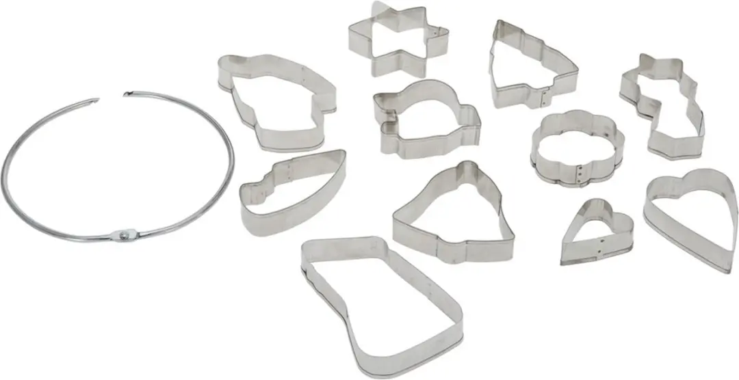 Excellent Houseware Kerst Uitsteekvormen 11-delig - RVS