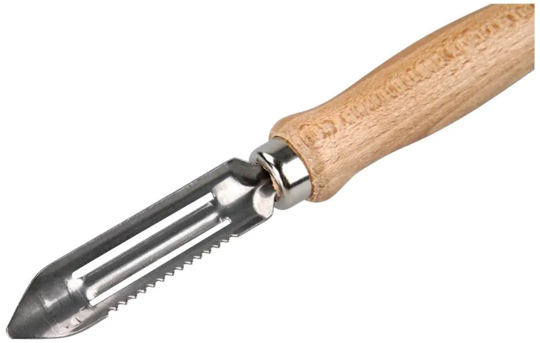 Fackelmann Aspergeschillers Set 2 Stuks - 15cm - Roestvrij staal/Hout
