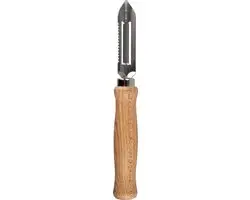 Fackelmann Aspergeschillers Set 2 Stuks - 15cm - Roestvrij staal/Hout