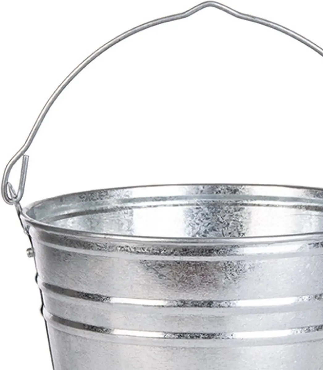 Esschert Design Zinken Plantenpot Ø25cm - Zilver