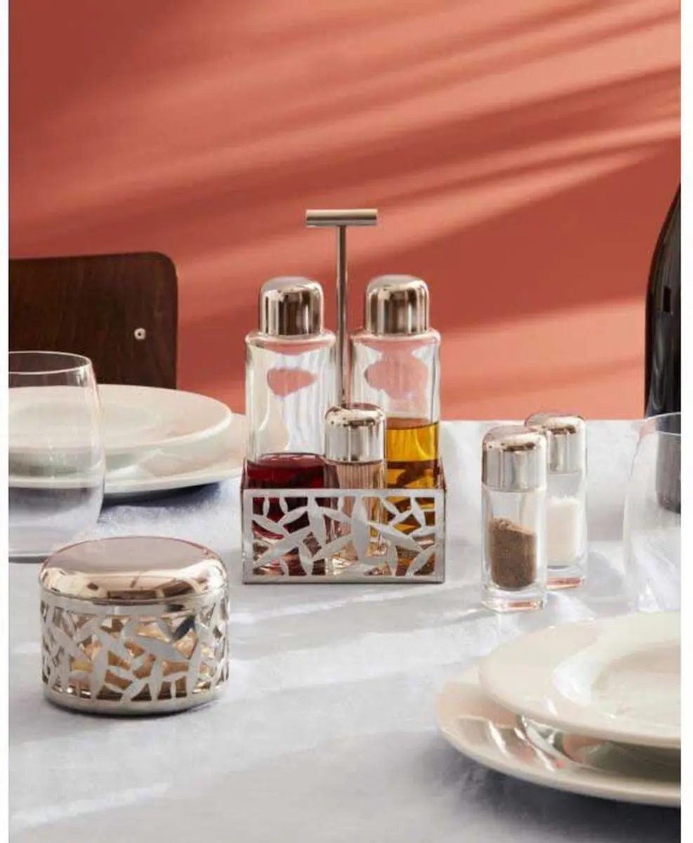Alessi Cactus Menage MSA16 - 5-delig RVS & Glas - 15cl