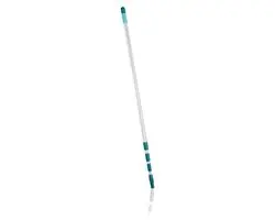 Leifheit Telescoopsteel 400cm Click System - Turquoise/Grijs