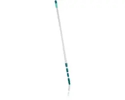 Leifheit Telescoopsteel 400cm Click System - Turquoise/Grijs
