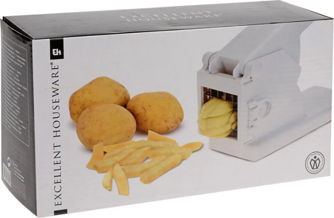 Excellent Houseware Aardappelsnijder - Friet - Wit
