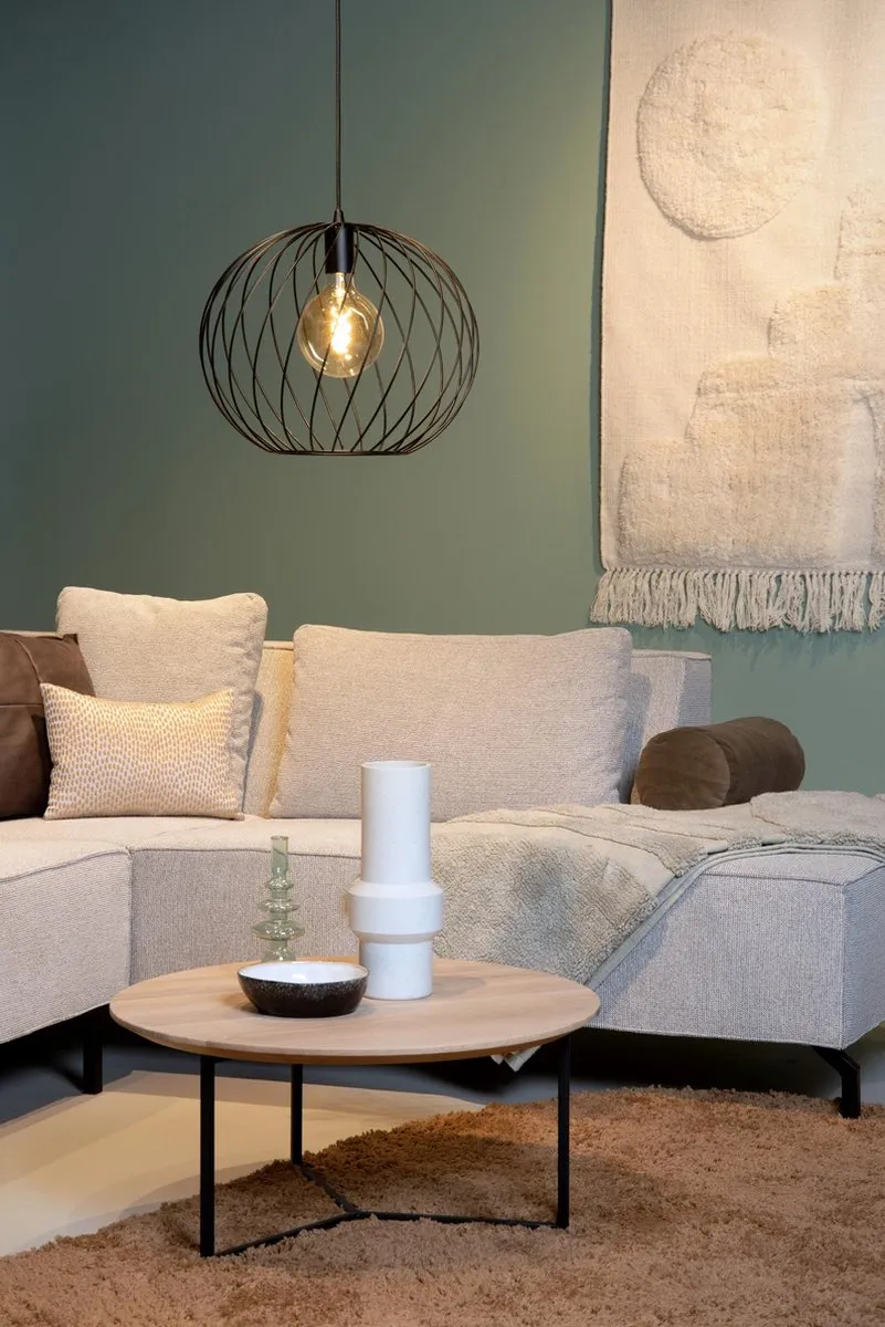 Lucide Danza Hanglamp Ø40cm - 1xE27 - Zwart
