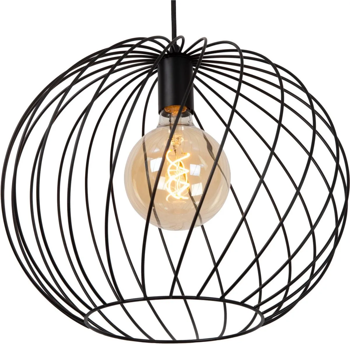 Lucide Danza Hanglamp Ø40cm - 1xE27 - Zwart