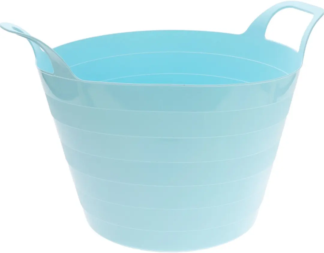 Excellent Houseware Flexibele Wasmand 2x - 30L - Blauw