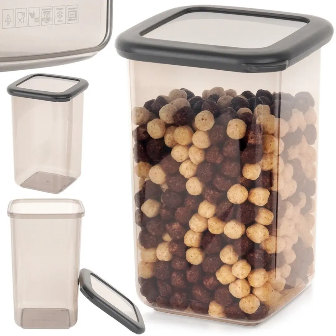Excellent Houseware Luchtdichte Container 1,2L - Grijs