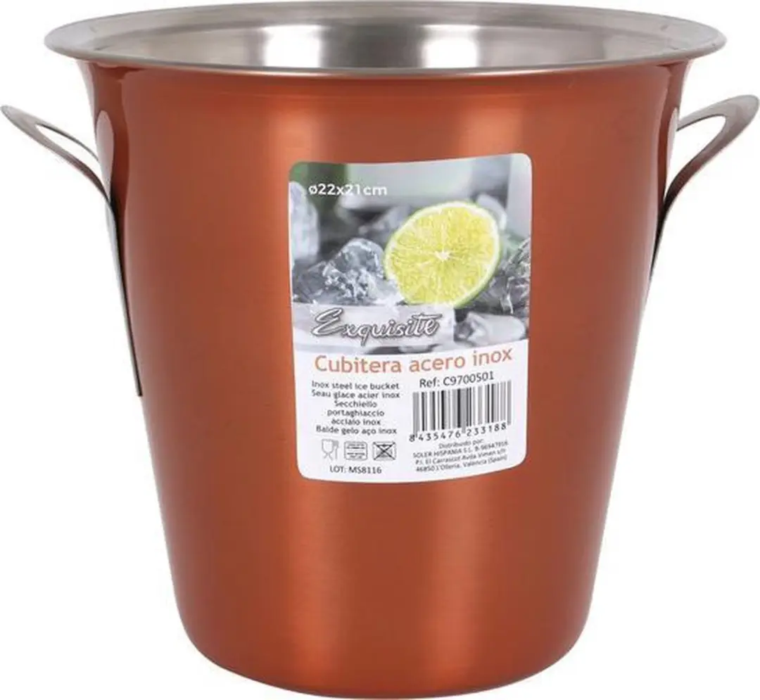 Exquisit Wijn-/Champagnekoeler - Koper - Ø22cm