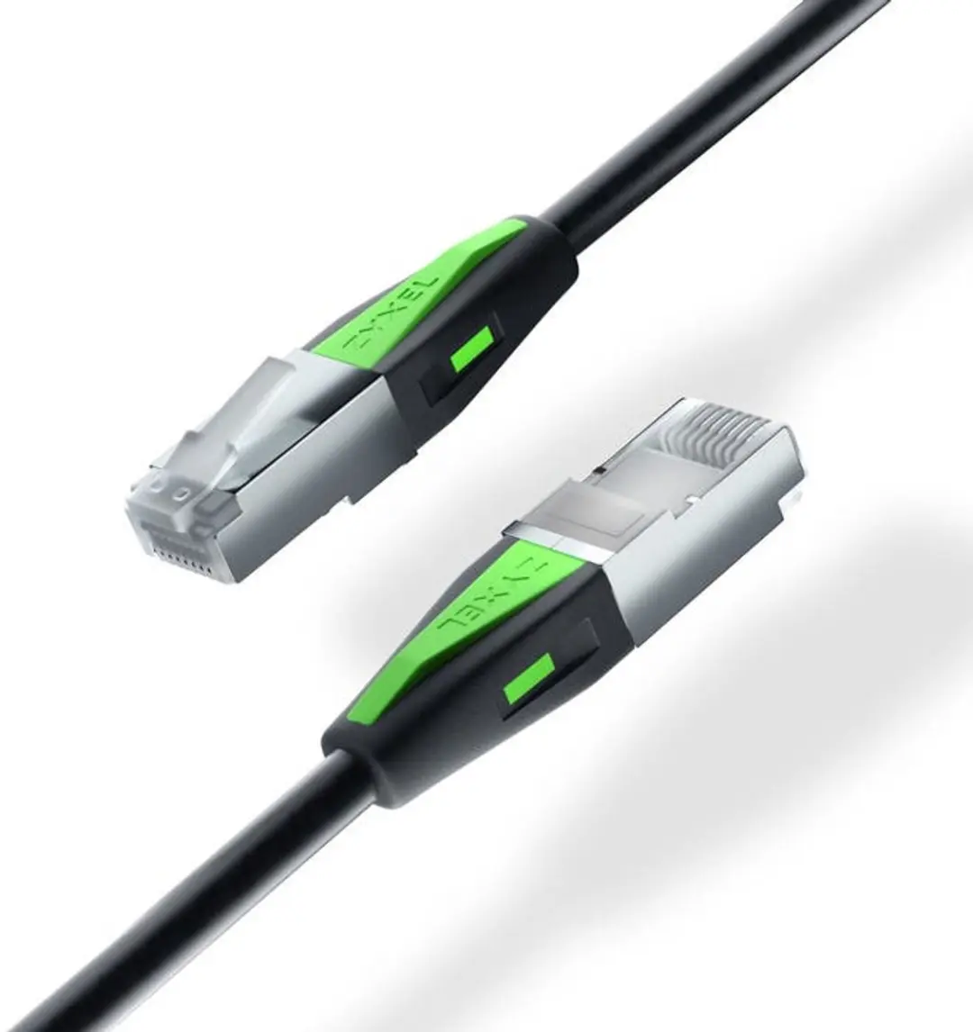 Zyxel ACCESSORY-ZZ0109F Netwerkkabel Cat6a SF/FTP - 0,18m - Zwart