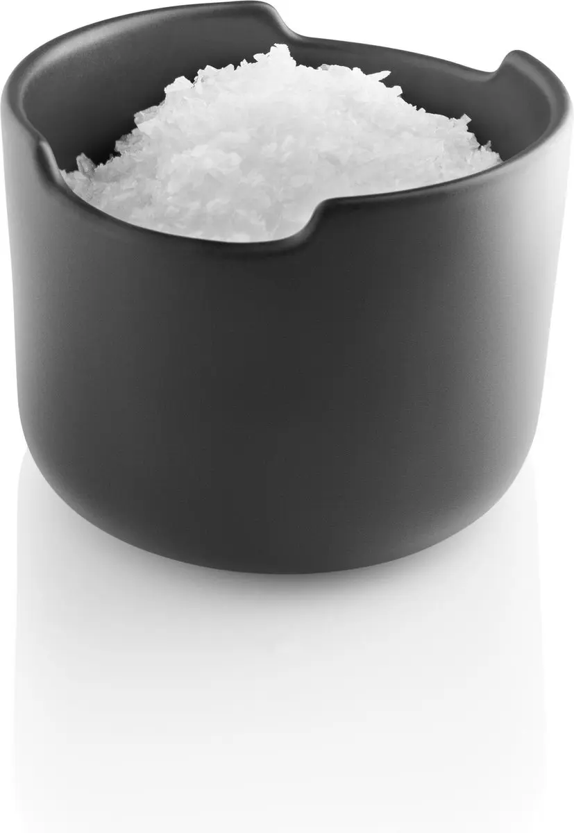 Eva Solo Nordic Kitchen Zoutpot Porselein/Hout - Zwart