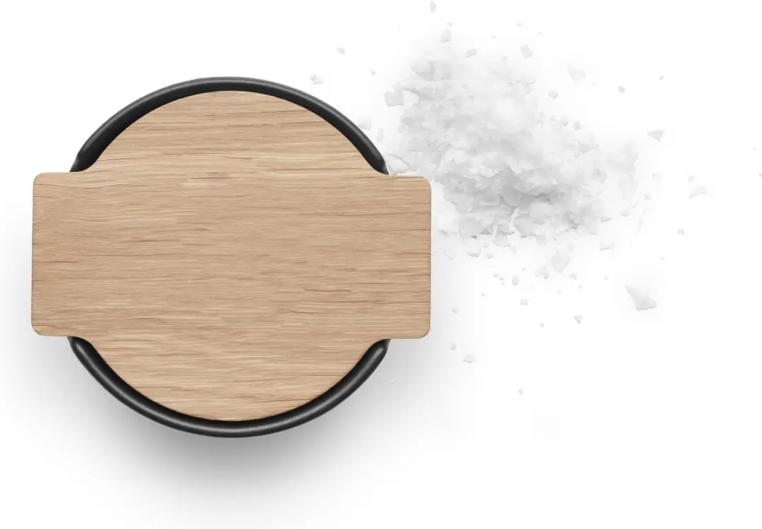 Eva Solo Nordic Kitchen Zoutpot Porselein/Hout - Zwart