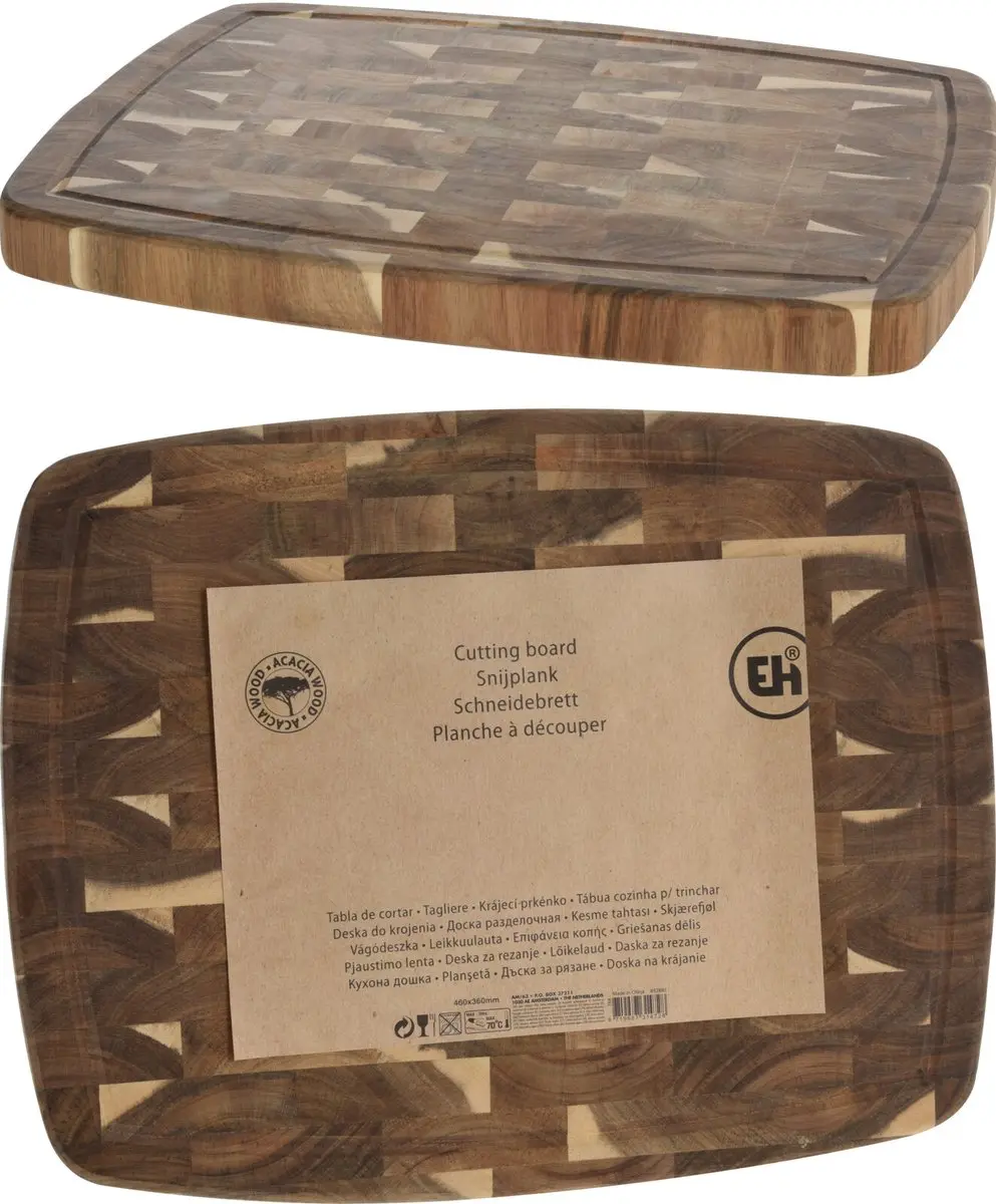 Excellent Houseware Snijplank Hout 46x36cm - Bruin