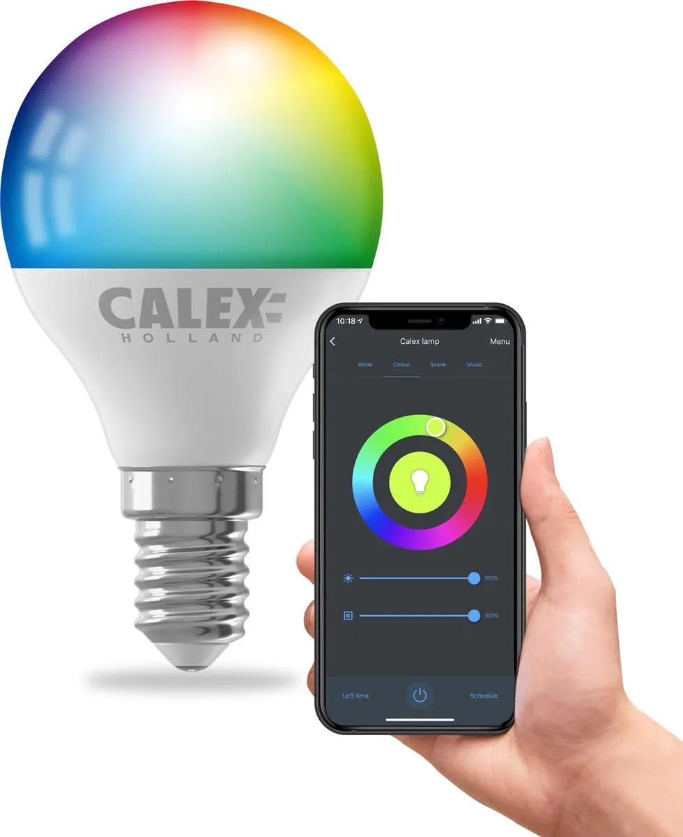 Calex Slimme LED Lamp E14 RGBW 4.9W