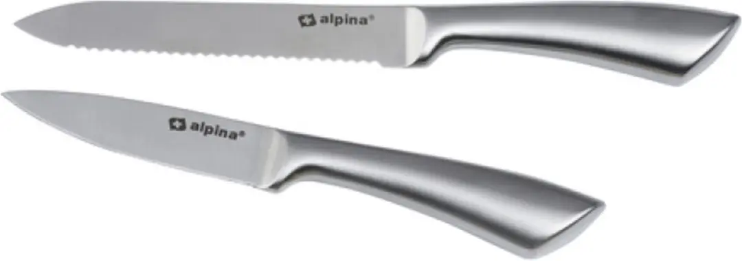 Alpina Aardappel/Groente Messenset 4-delig - RVS - 20/24 cm