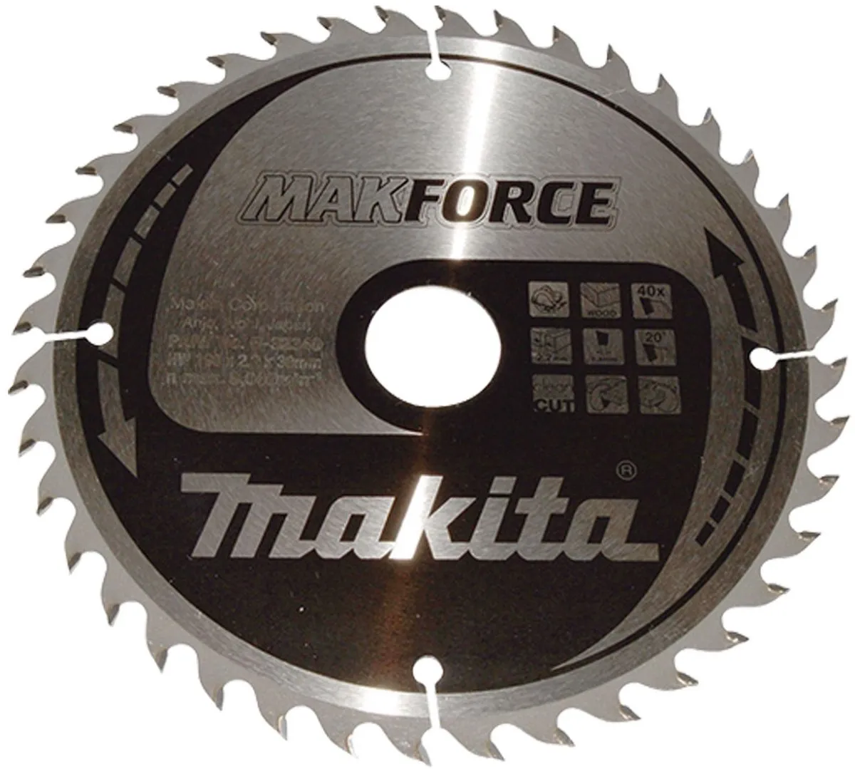 Makita B-32340 Cirkelzaagblad Hout - Ø190mm 40T