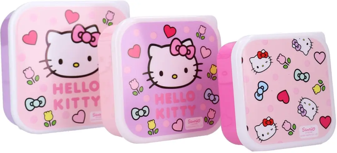 Hello Kitty Fresh Bites Kinder Snackbox 3-in-1 Roze