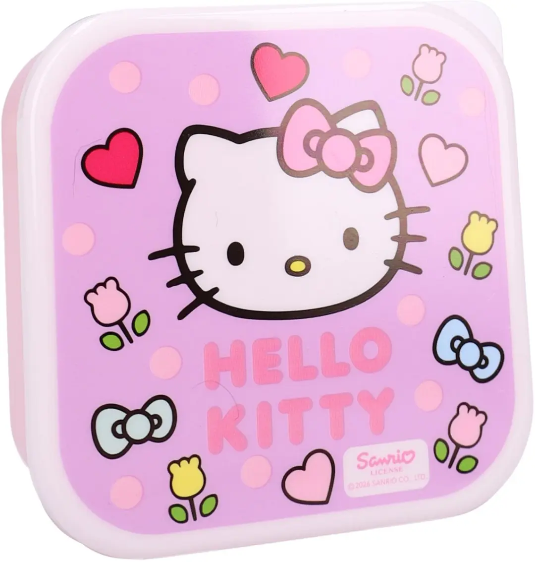 Hello Kitty Fresh Bites Kinder Snackbox 3-in-1 Roze - afbeelding 6 van 6