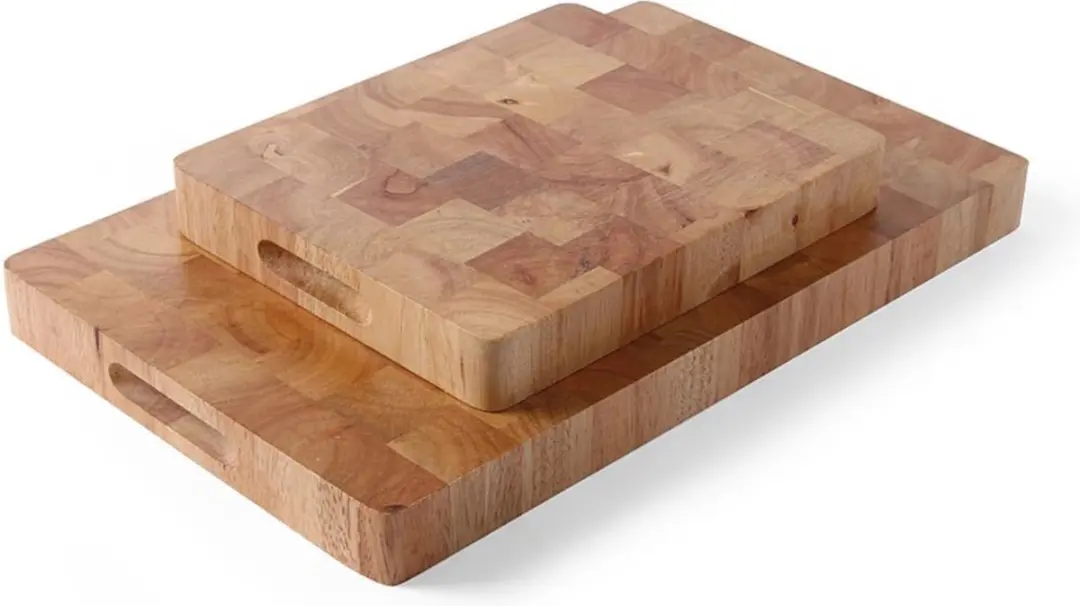 Hendi Dikke Snijplank Rubberhout 53x32,5cm