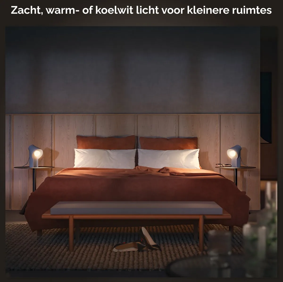 Philips Hue E27 LED Lamp 800lm - 4 Stuks - Mat